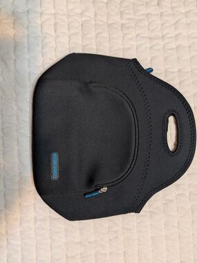 Kokako Black Neoprene Lunch Tote Bag